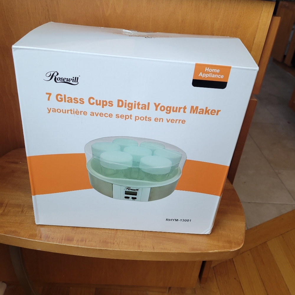 Rosewill 7 Glass Cup Digital Yogurt Maker